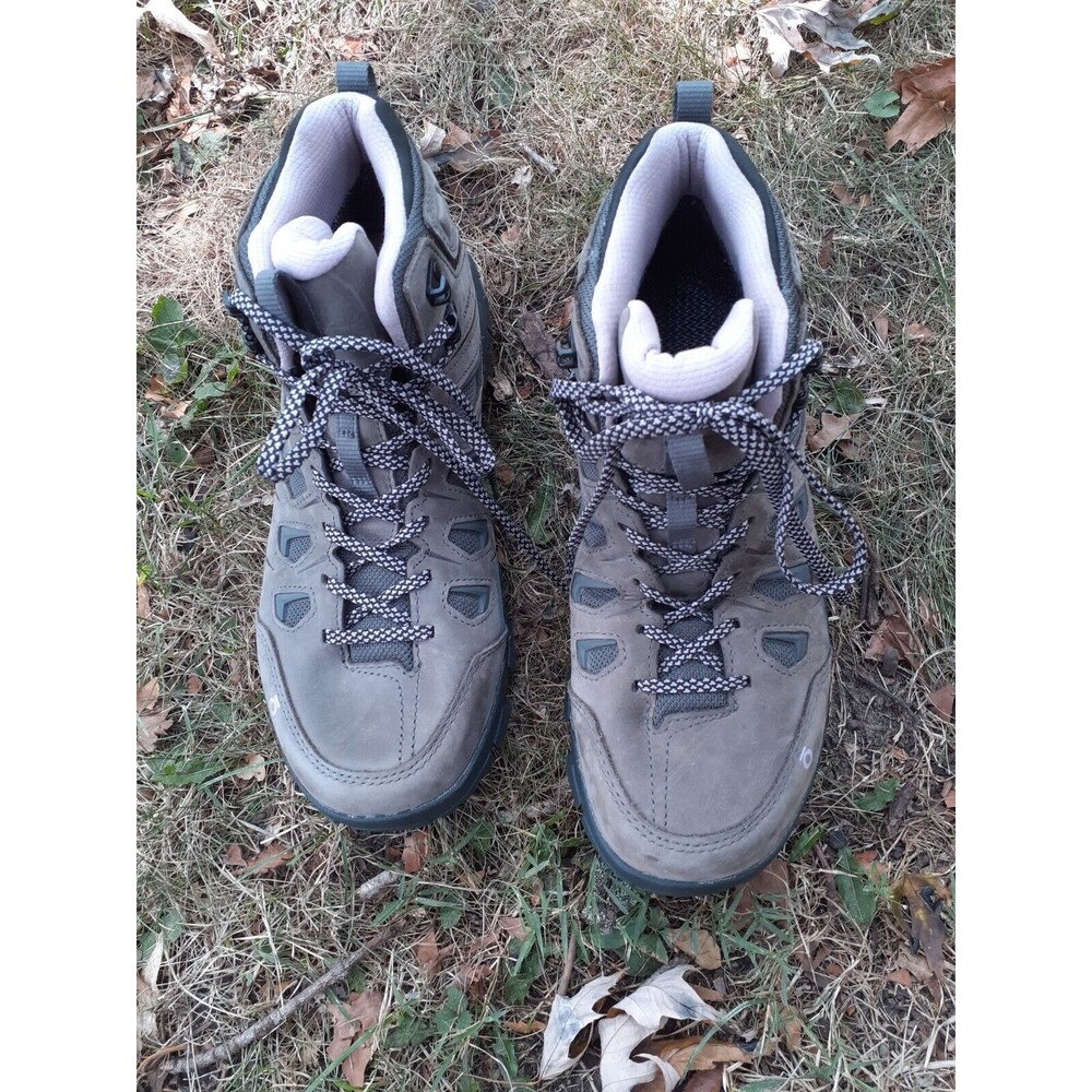 EUC Oboz Hiking Boots Sawtooth X Mid Waterproof Women’s 9.5W Gray Cushion - Picture 14 of 15